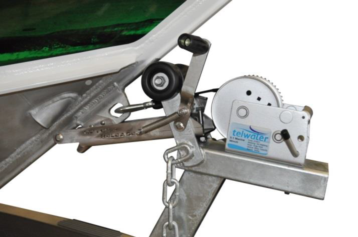 boat trailer winch is used to manually pull a boat onto or off a trailer