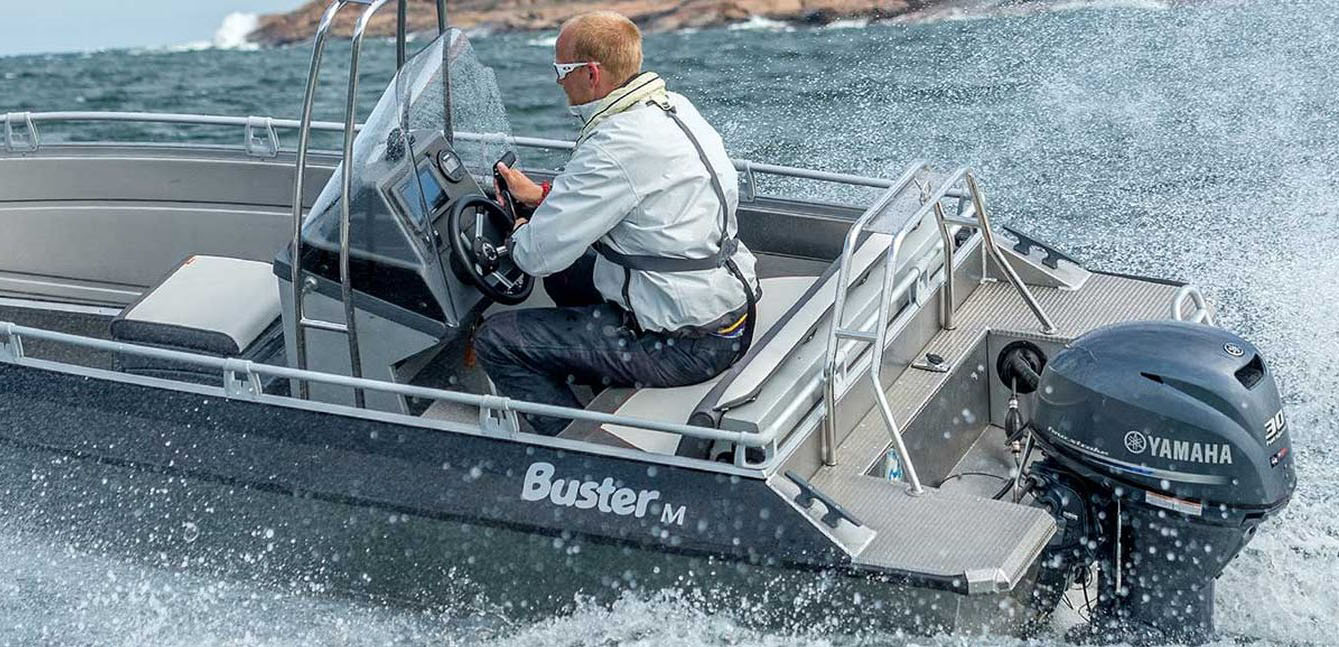 yamaha outboard motors in a shallow water