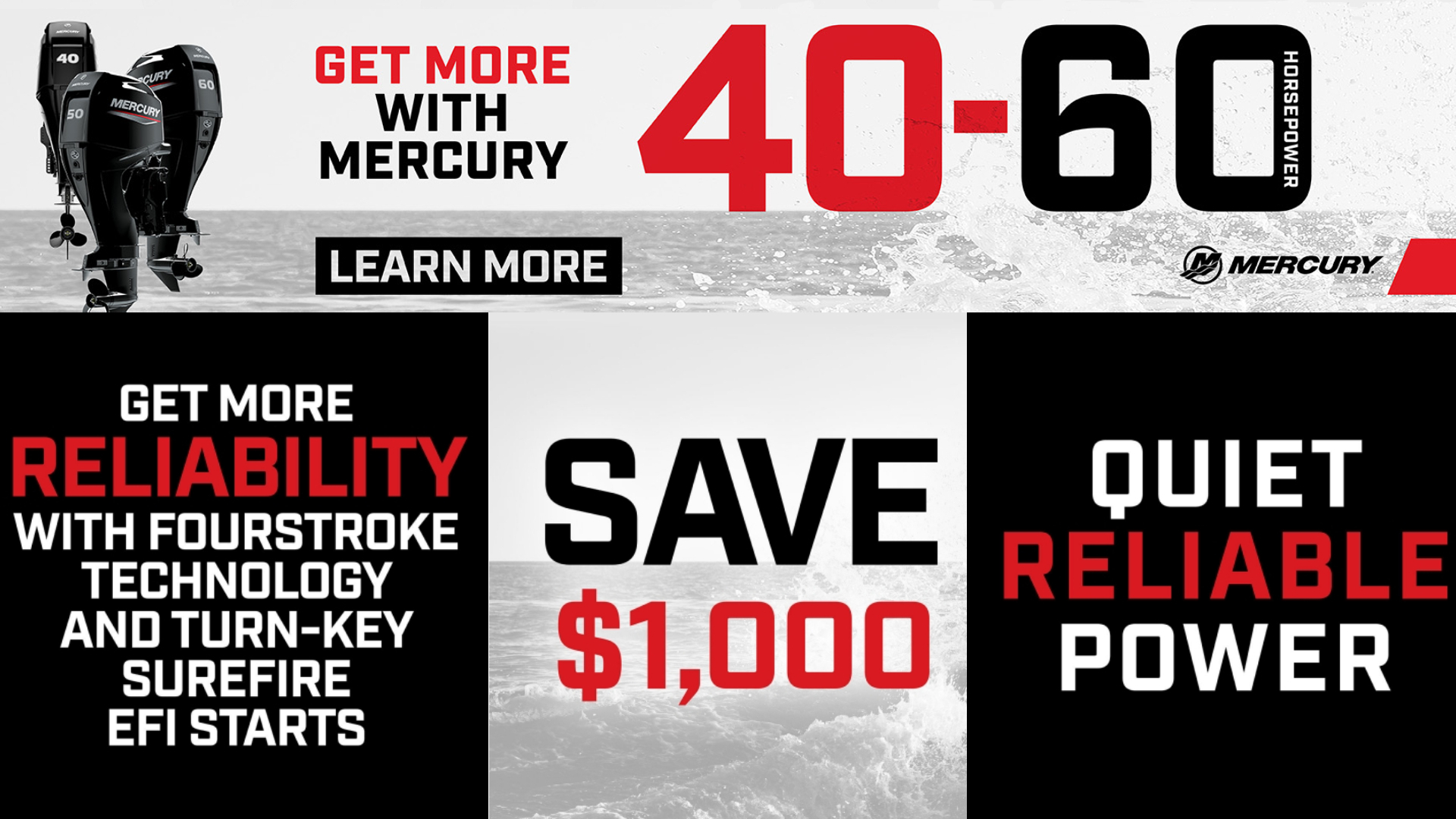 mercury 40-60hp outboard promo banner
